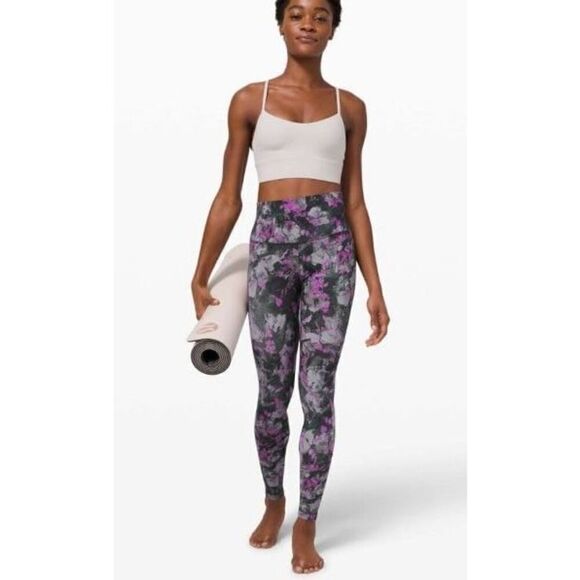 Lululemon Align Pant 28" in Floral Shift Multi Size 4 - Picture 1 of 9